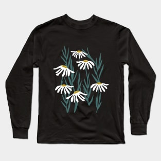 Daisy Floral Pattern For flower lovers Long Sleeve T-Shirt